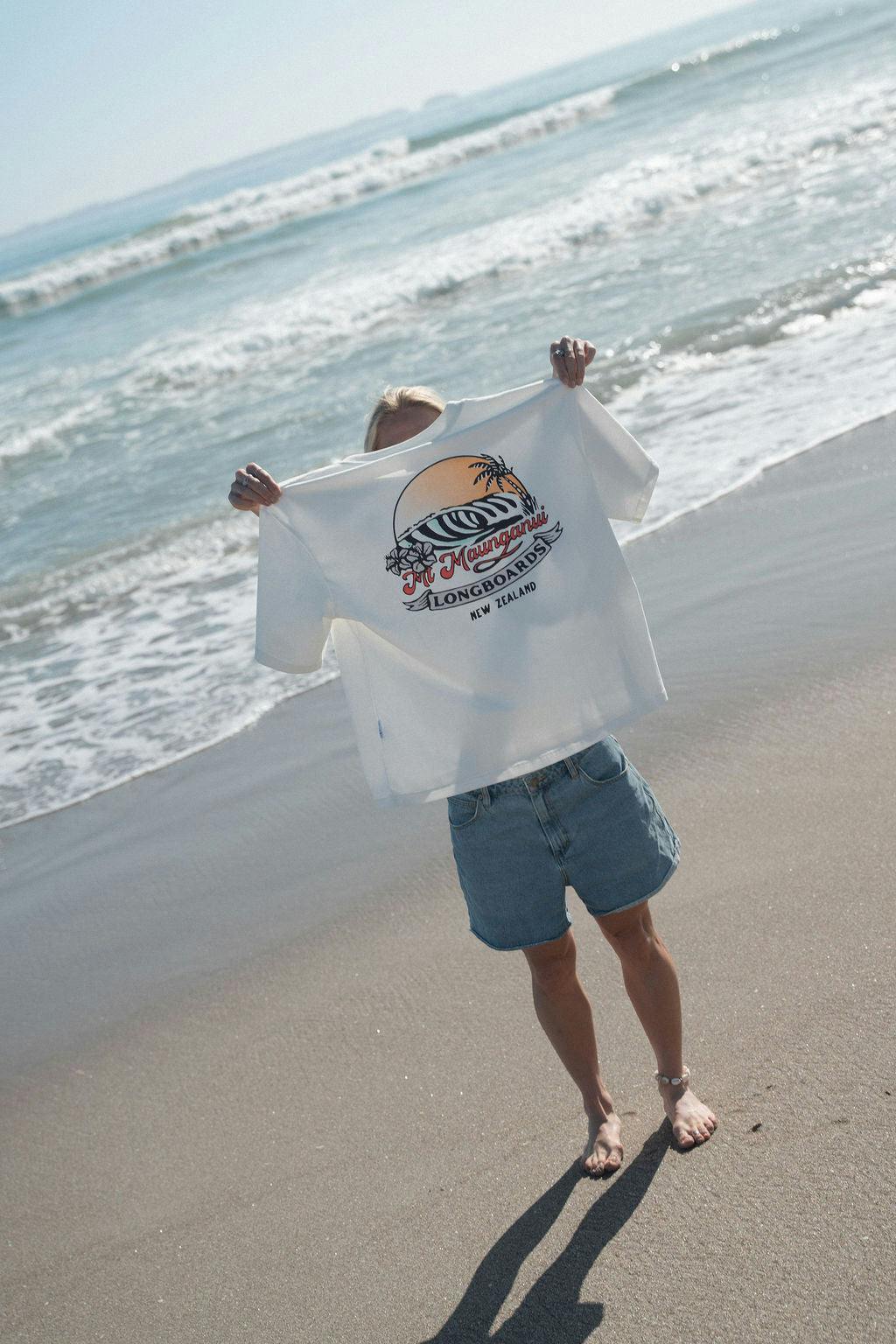 Mt Maunganui Surf Women's Tee - White