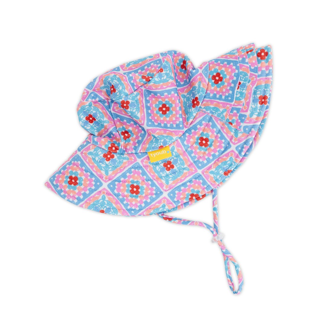 Tyoub Kids’ Ruffle Sun Hat Petal Patchwork