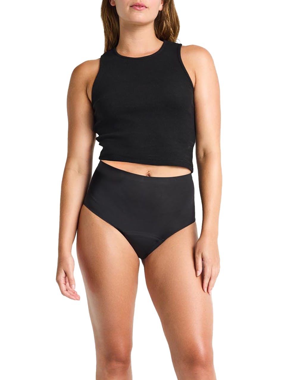 Seamfree Period Underwear Full Brief Super Absorbency Black