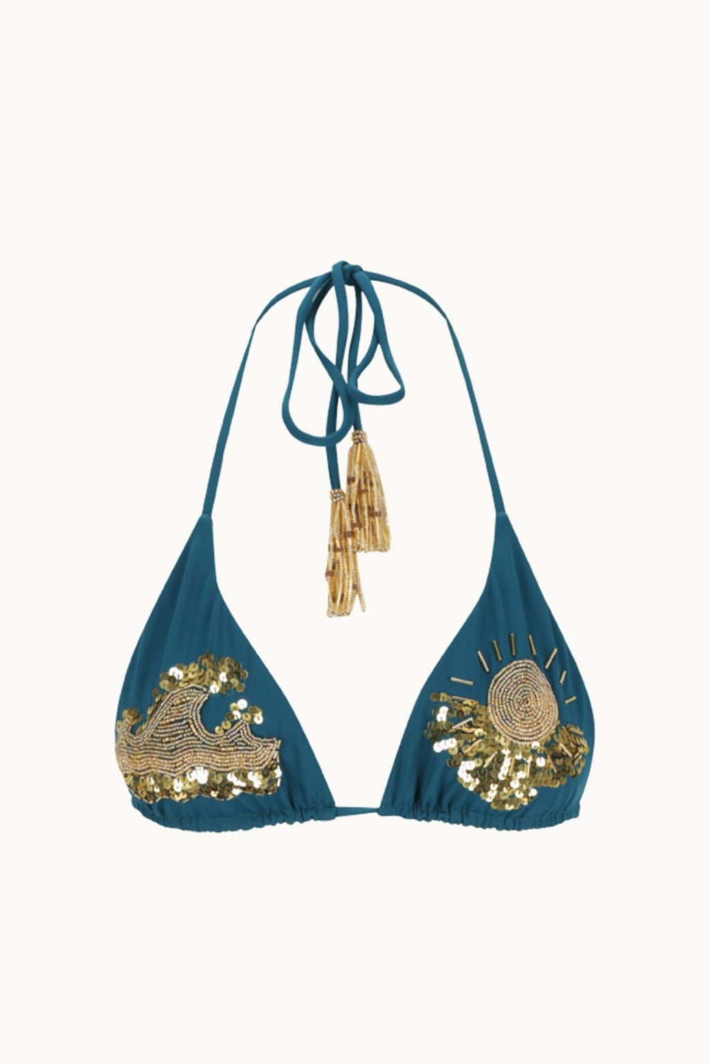 BEADED KINI TOP - SUNSHINE