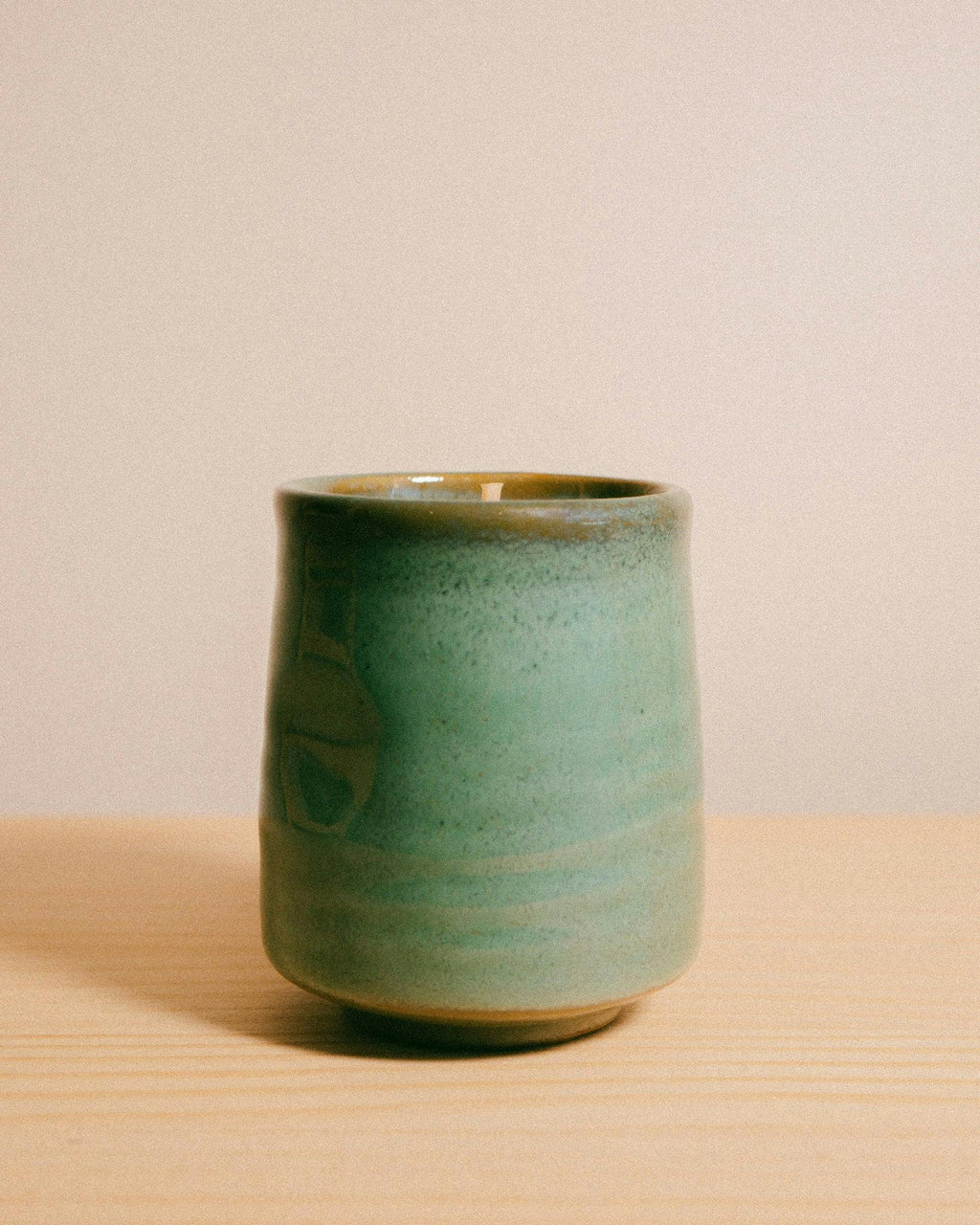 Provider Store Kadoma Japanese Ceramic Candle Green