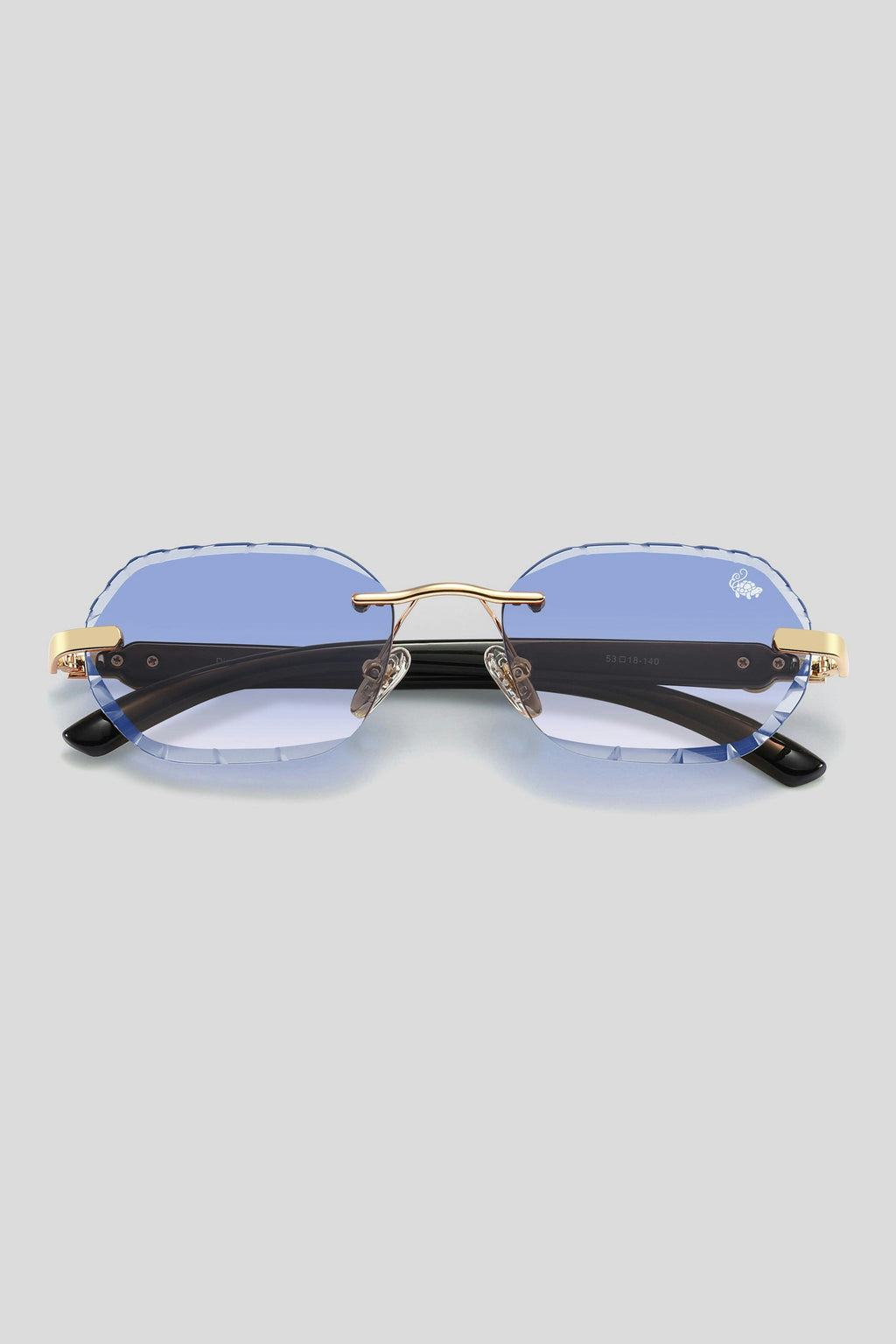 Diamond Cut Willow Blue | Black