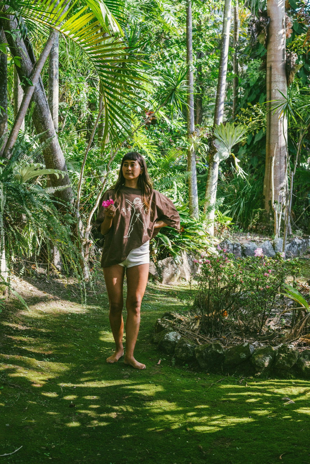 Beach PJ Short in Cream Pointelle