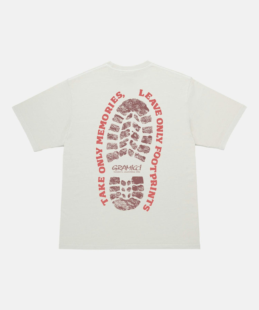 Gramicci Footprints Tee in Natural Pigment