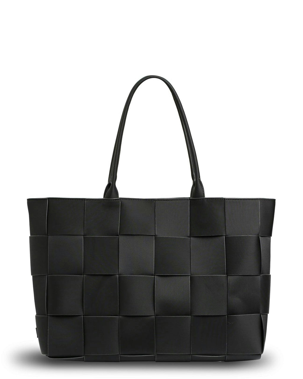 Prene | The Holiday Bag (BLACK) Woven Neoprene Large Tote Bag