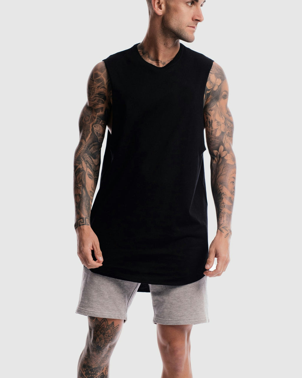 Absent Curved Hem Tank