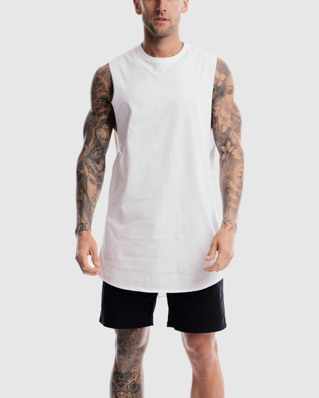 Absent Curved Hem Tank