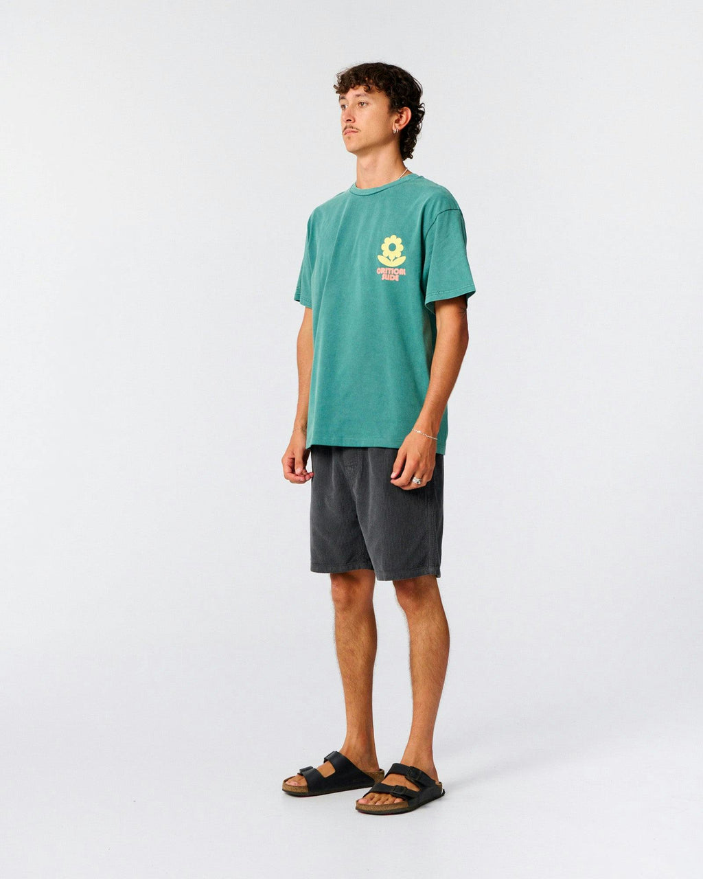 Sunflower Tee - Dusty Green