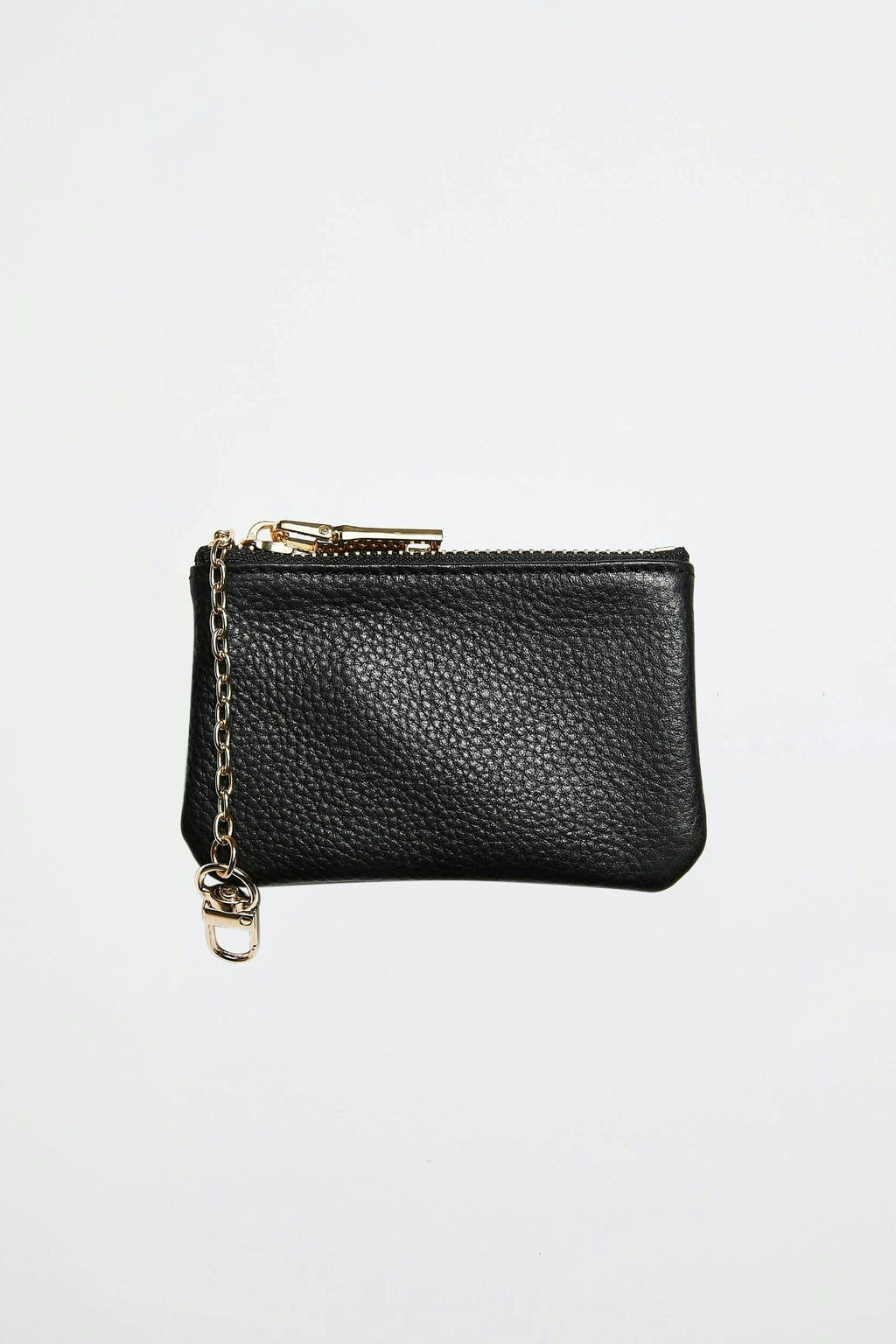 Leather Coin Purse | Black Gold