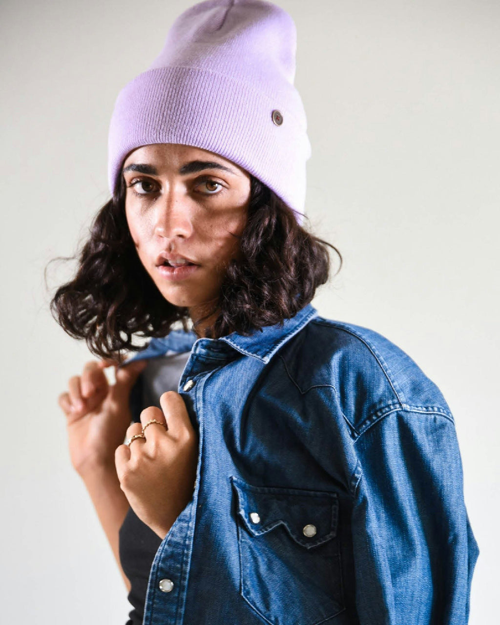 The Lucks  Beanie - Lilac