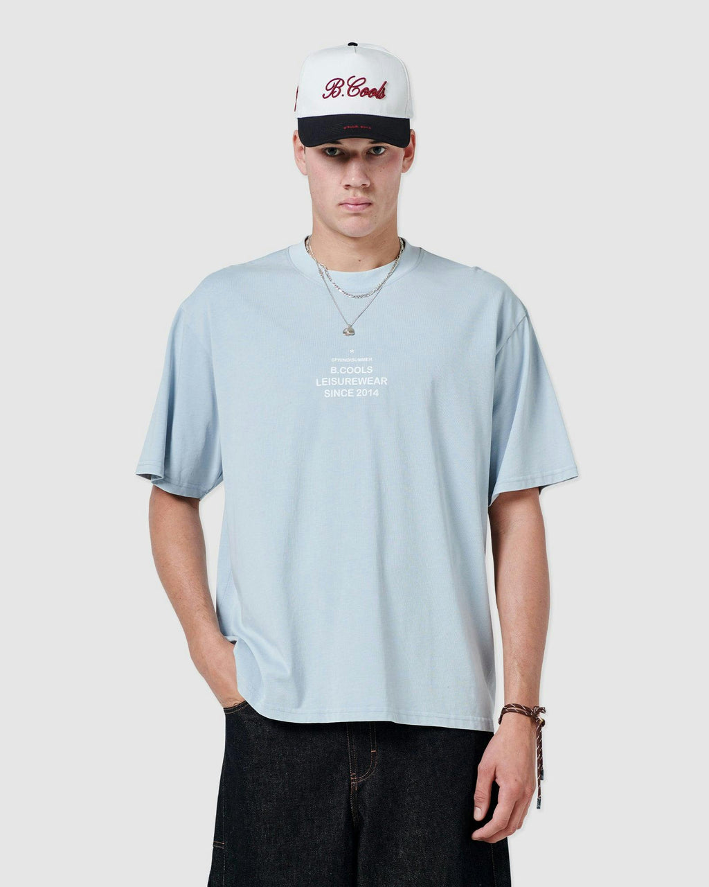 stamp t-shirt blue
