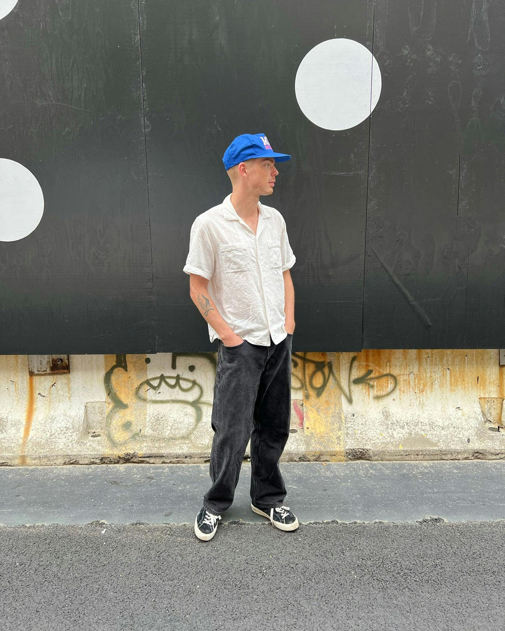 Omar Baggy Jeans - Worn Black