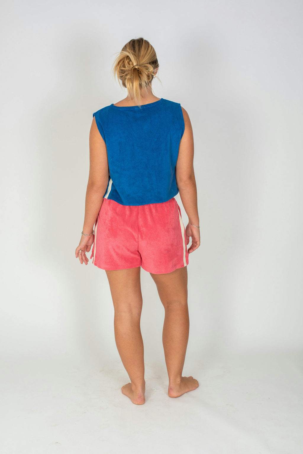 Terry Tie Top in Cobalt