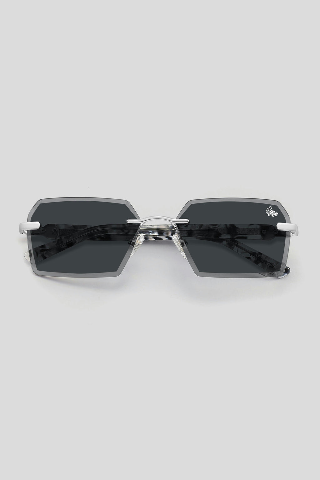 Kennedy White Marble Silver | Black