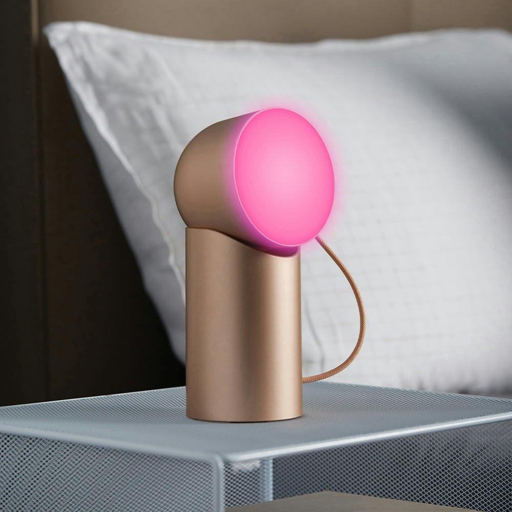 Lexon Orbe Portable Led Lamp With Moving Head - Gold