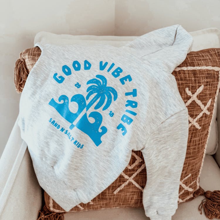 Grey Marle Hooded Jumper – Good Vibe Tribe