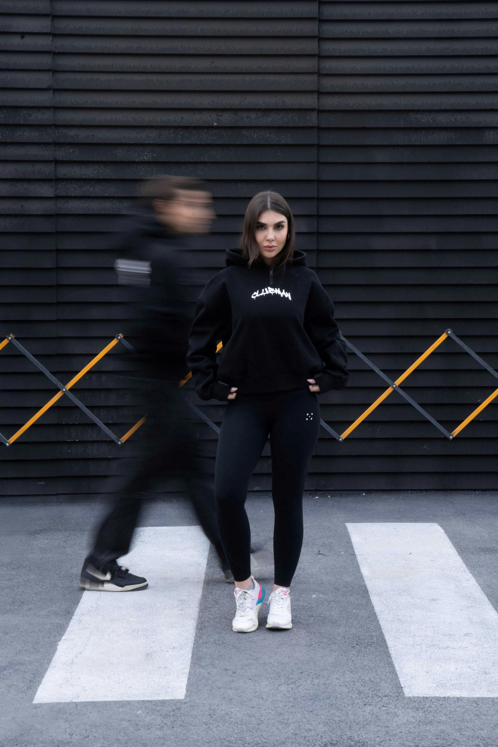 Clubman "APEX" Hoodie – Black/White