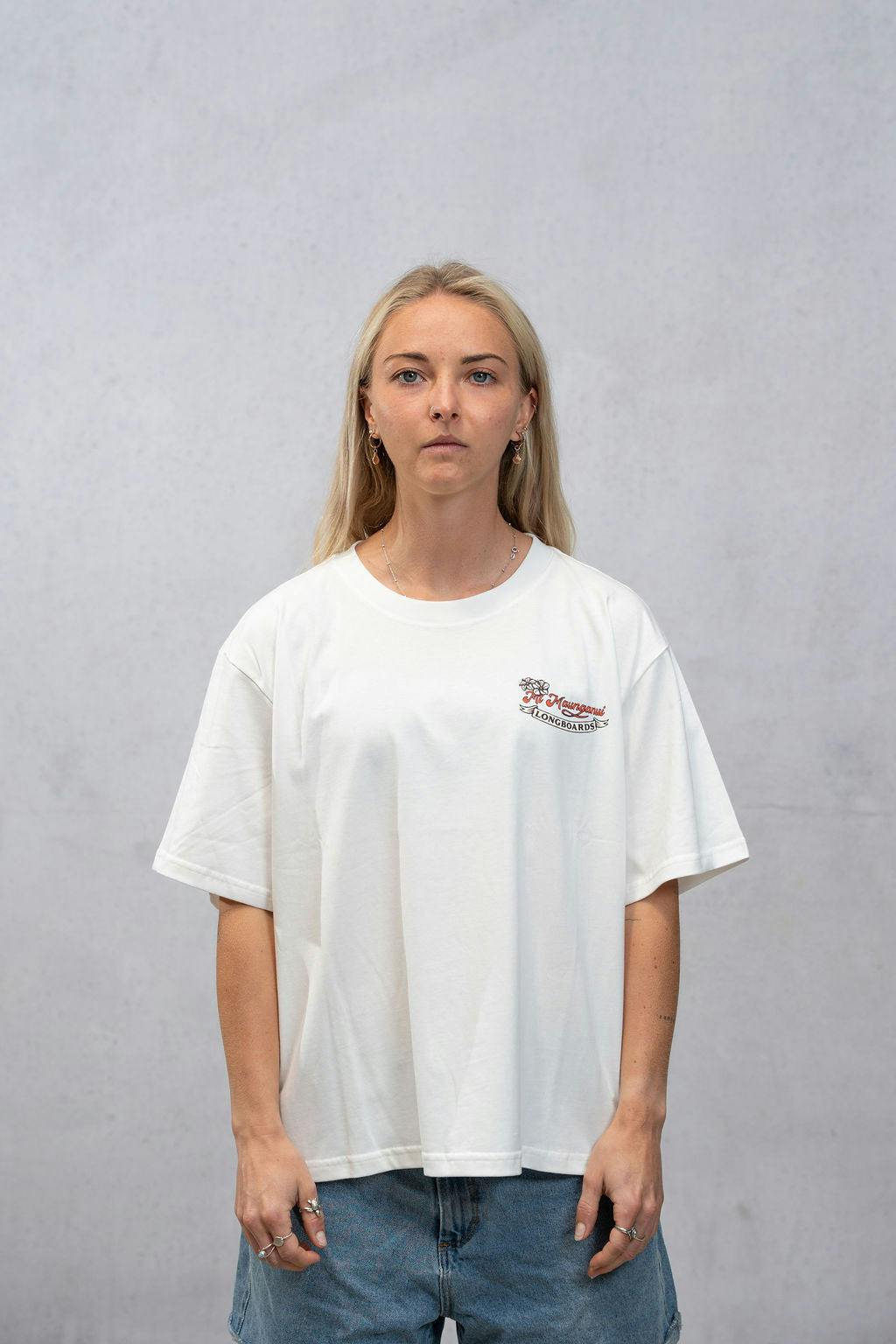 Mt Maunganui Surf Women's Tee - White