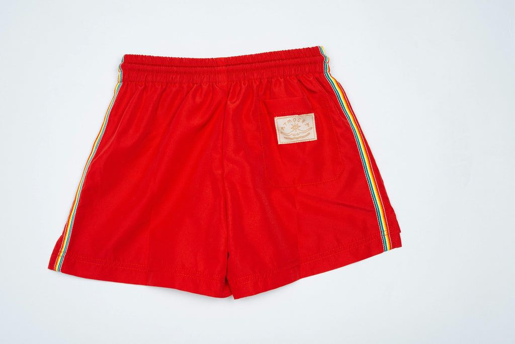 Kids Boardshorts Rainbow Red
