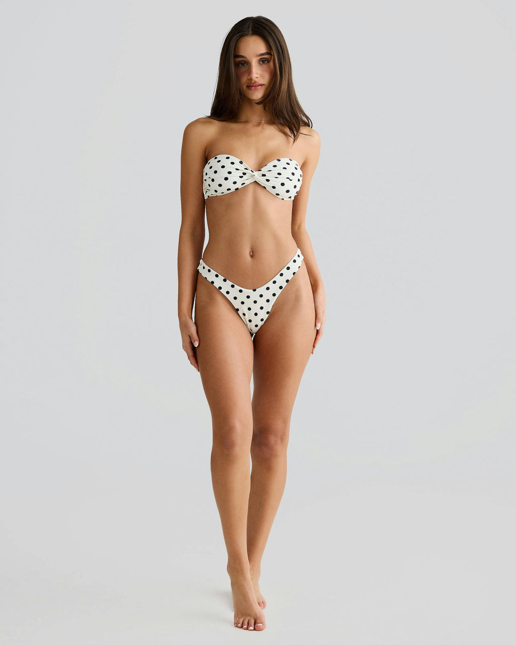 Positano Top Ivory Polka