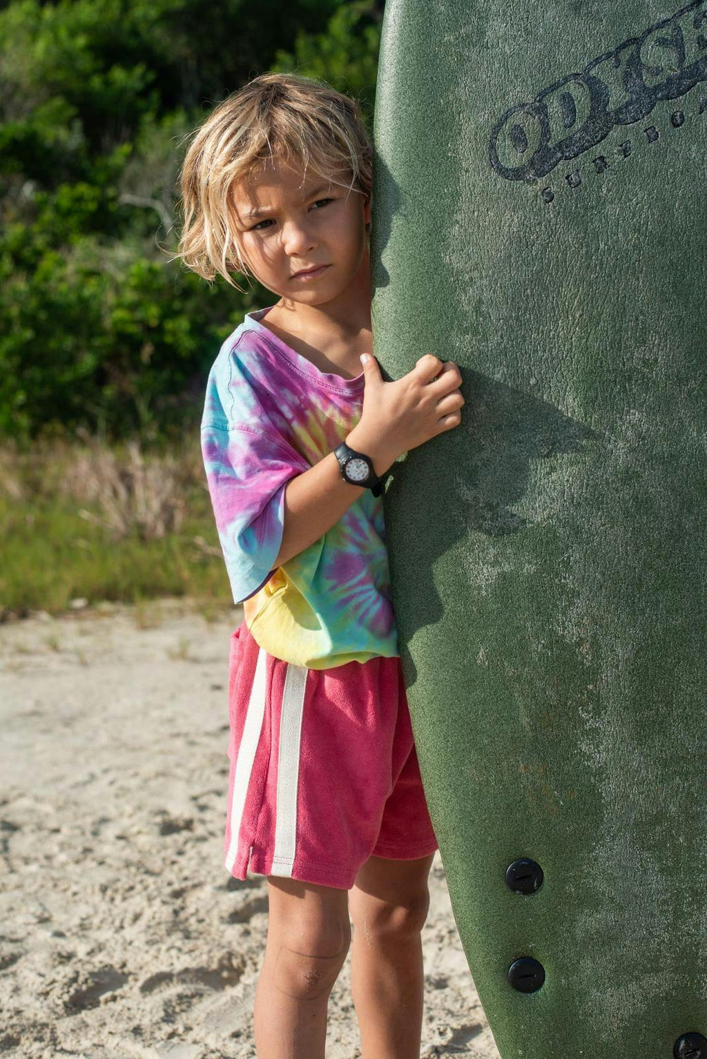 Mini Terry Towelling Shorts Strawberry