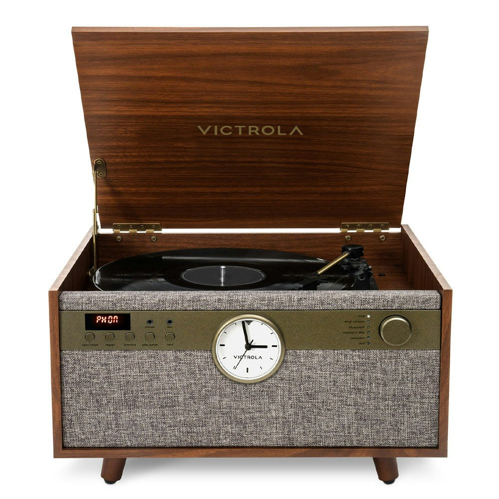 Victrola Century Signature 6-in-1 Wood Record Player - Walnut