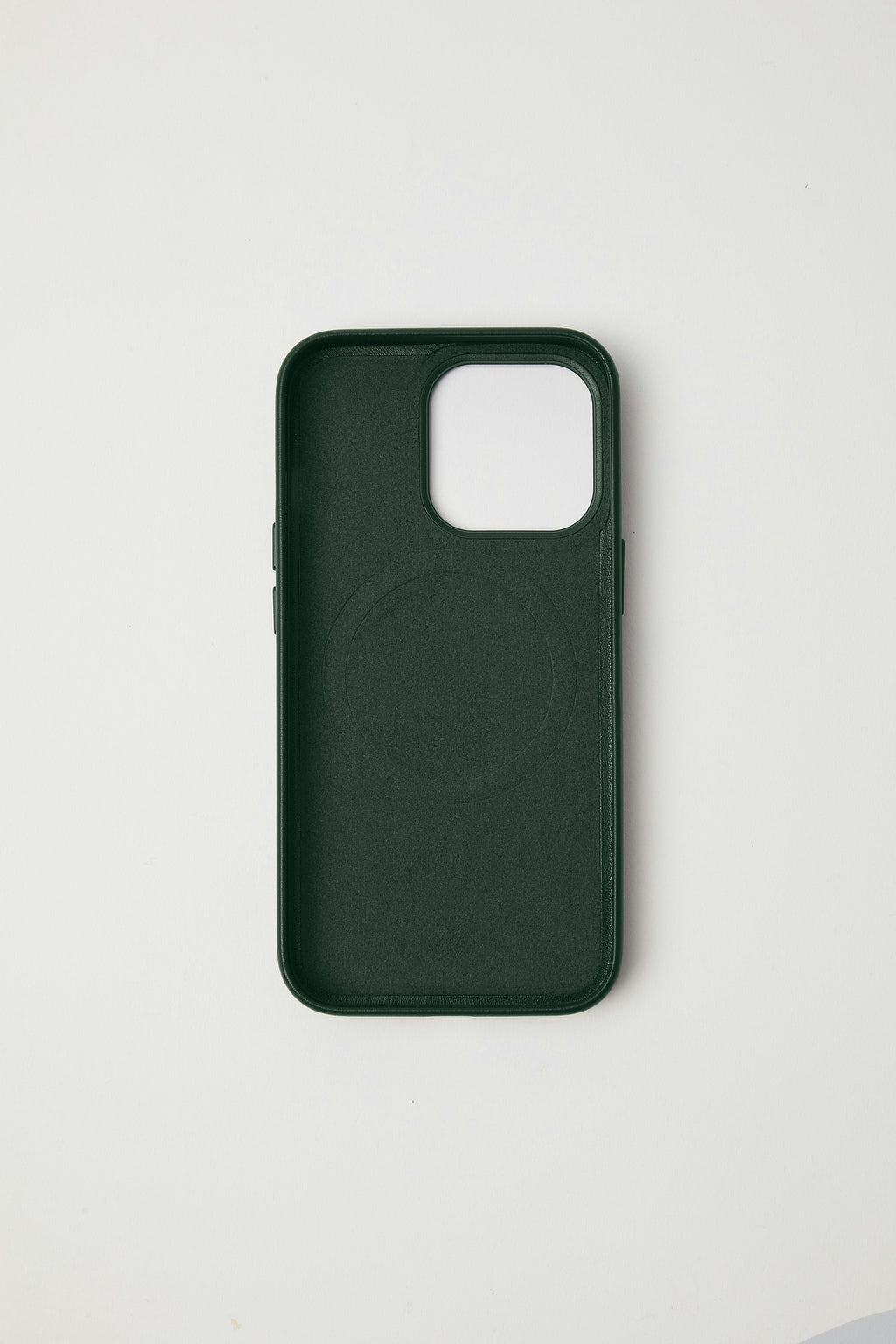 Vegan Leather iPhone 15 Pro Max Case | Forest Green