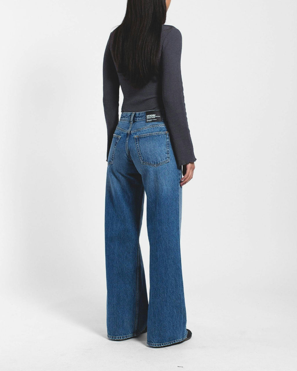 Rhue Low Wide Jeans TALL - Stream Mid Used