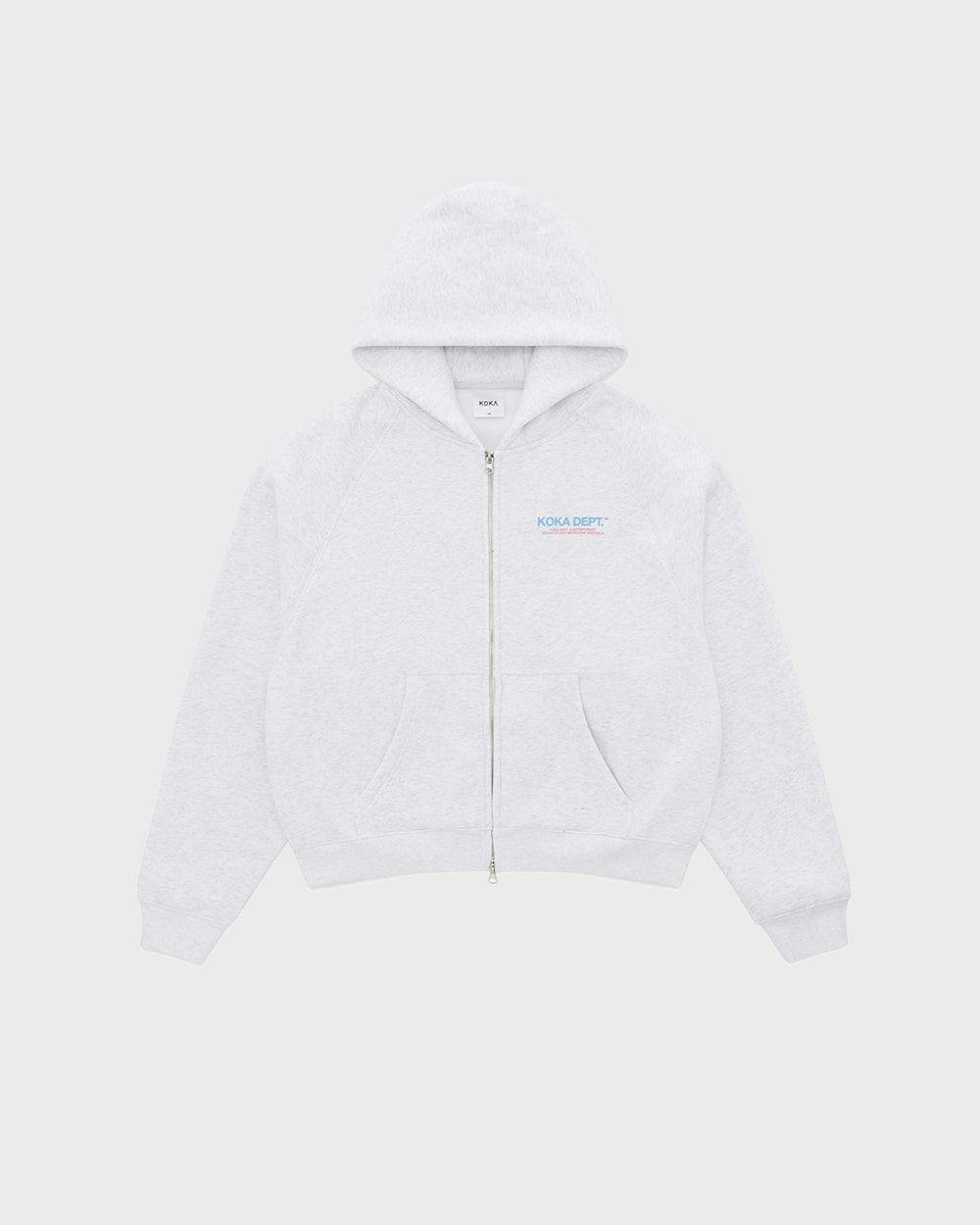 Core Zip Up Hoodie - Grey
