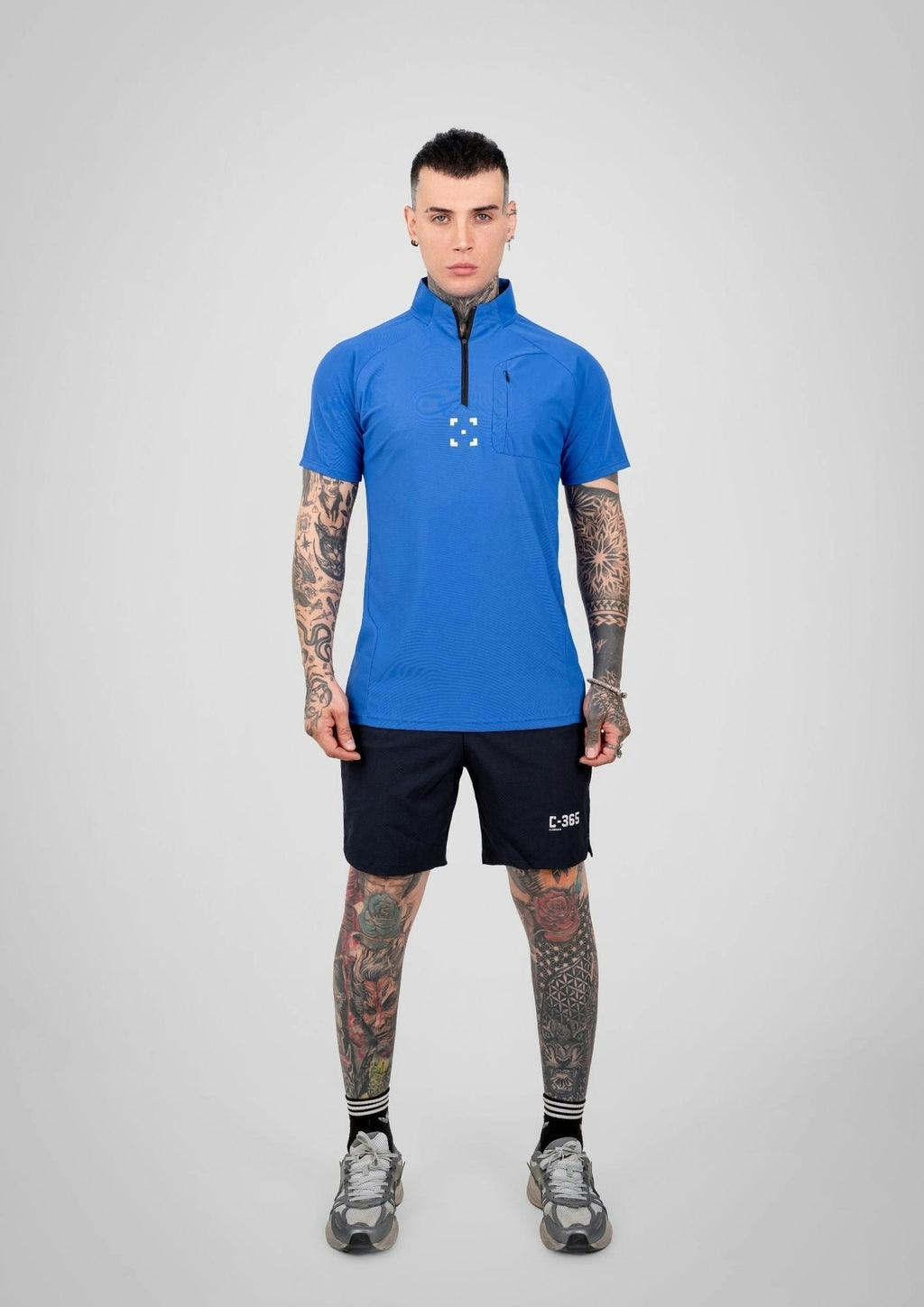 C-365 Strike Zip Tee (Model 825321) - Blue