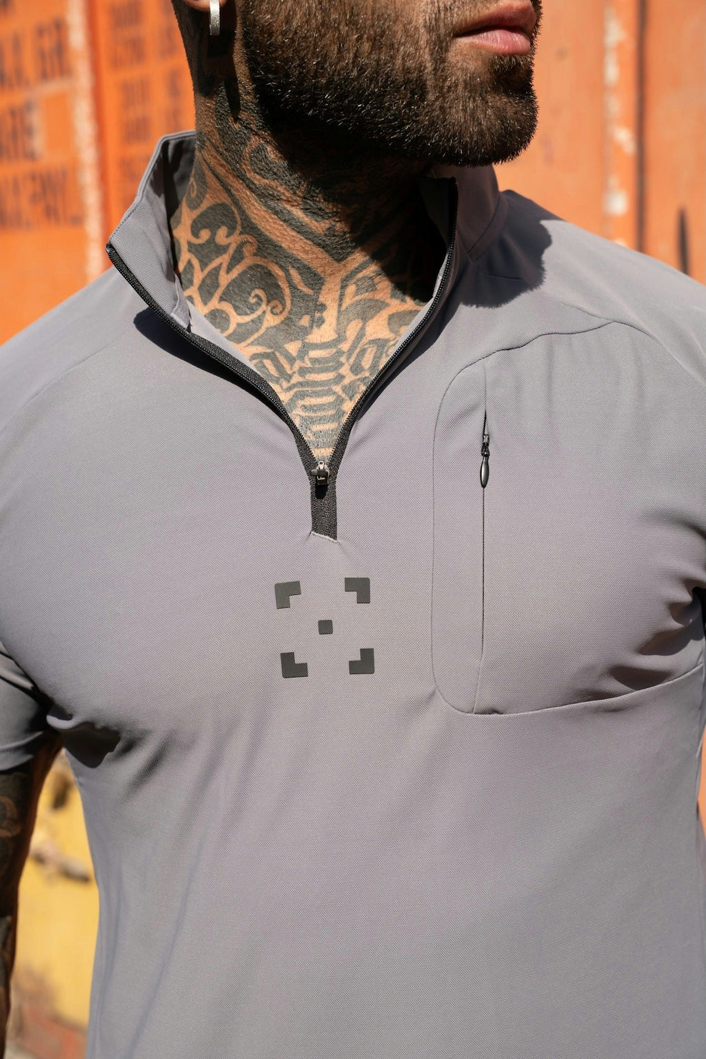 C-365 Strike Zip Tee (Model 825321) - Grey