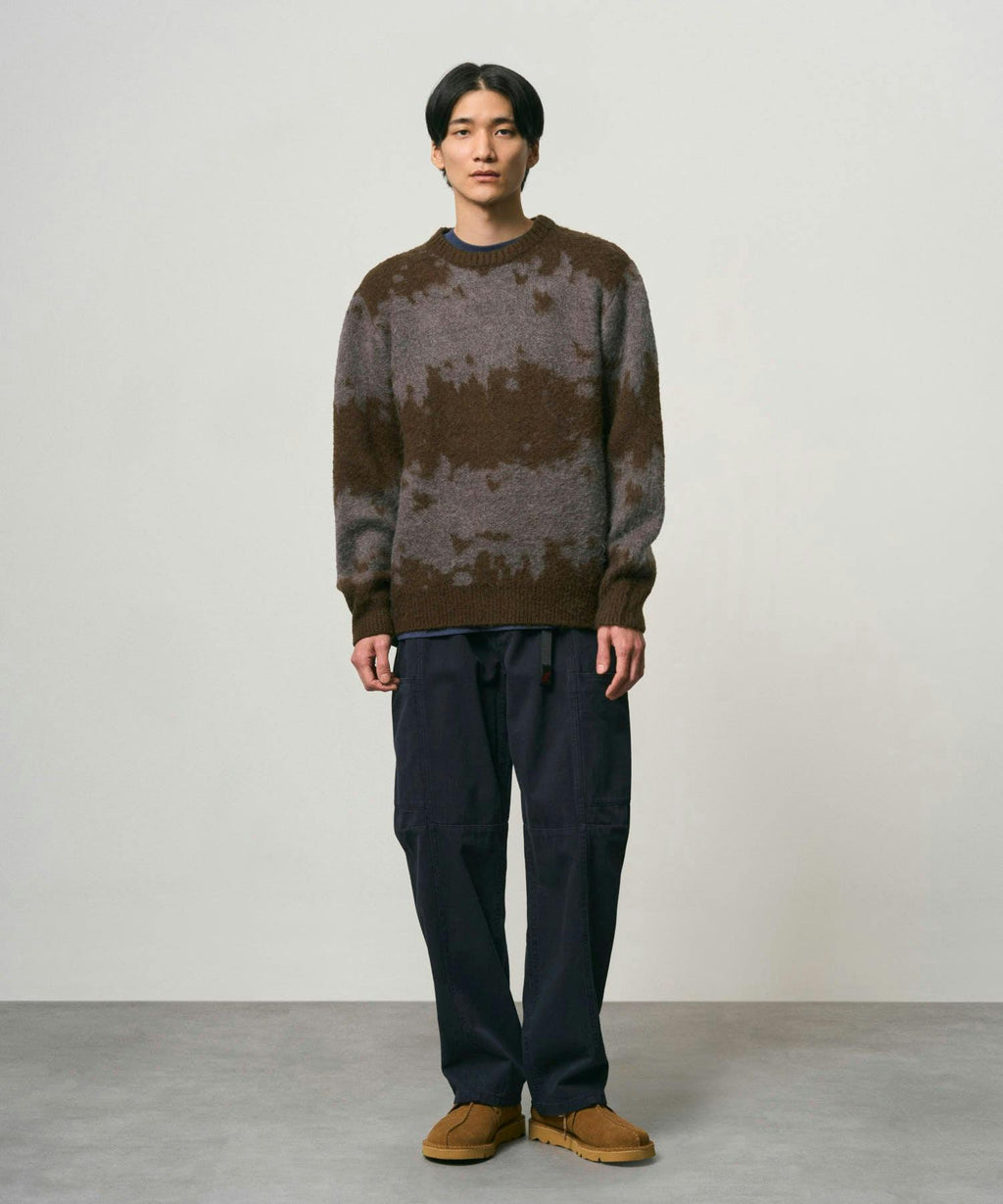 Gramicci Mohair Splatter Sweater in Slate Splatter
