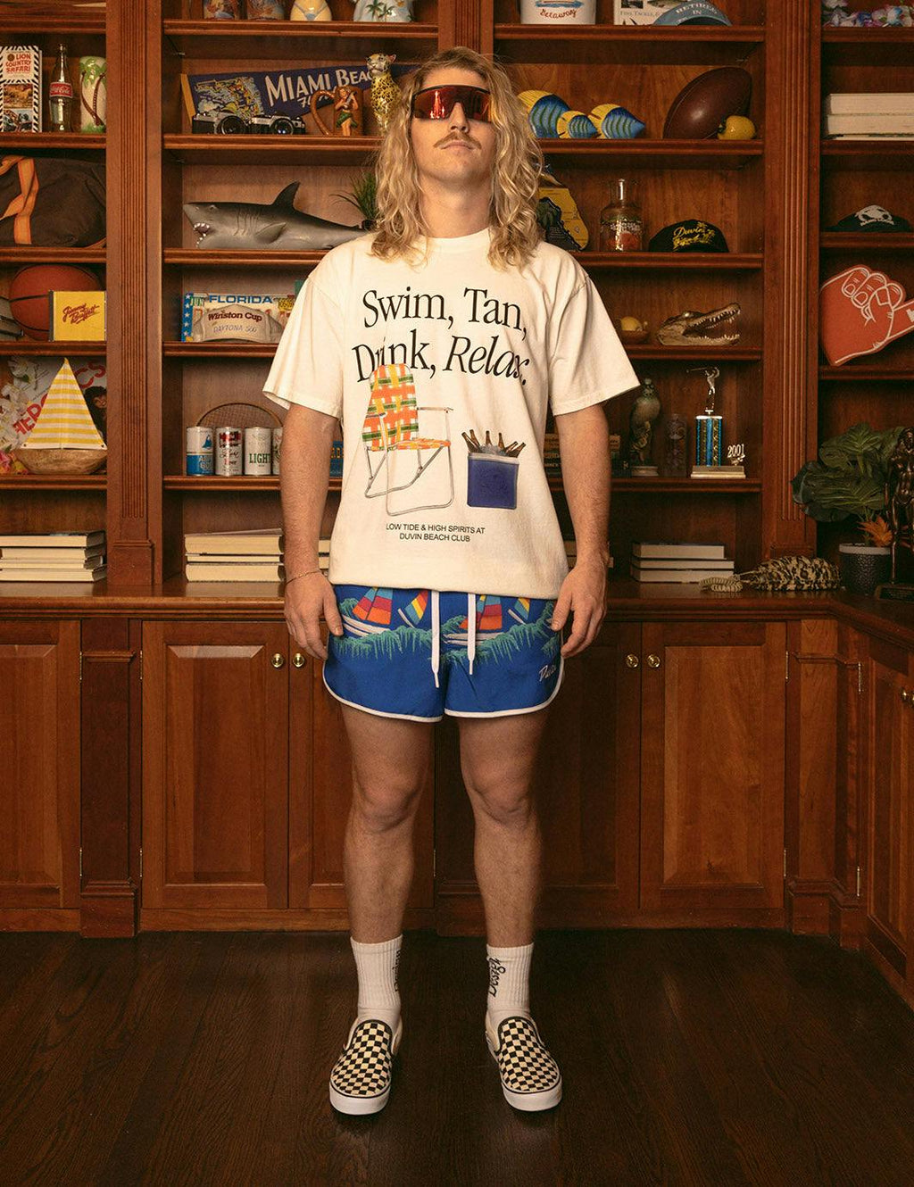 Swim Tan Relax Tee - Antique