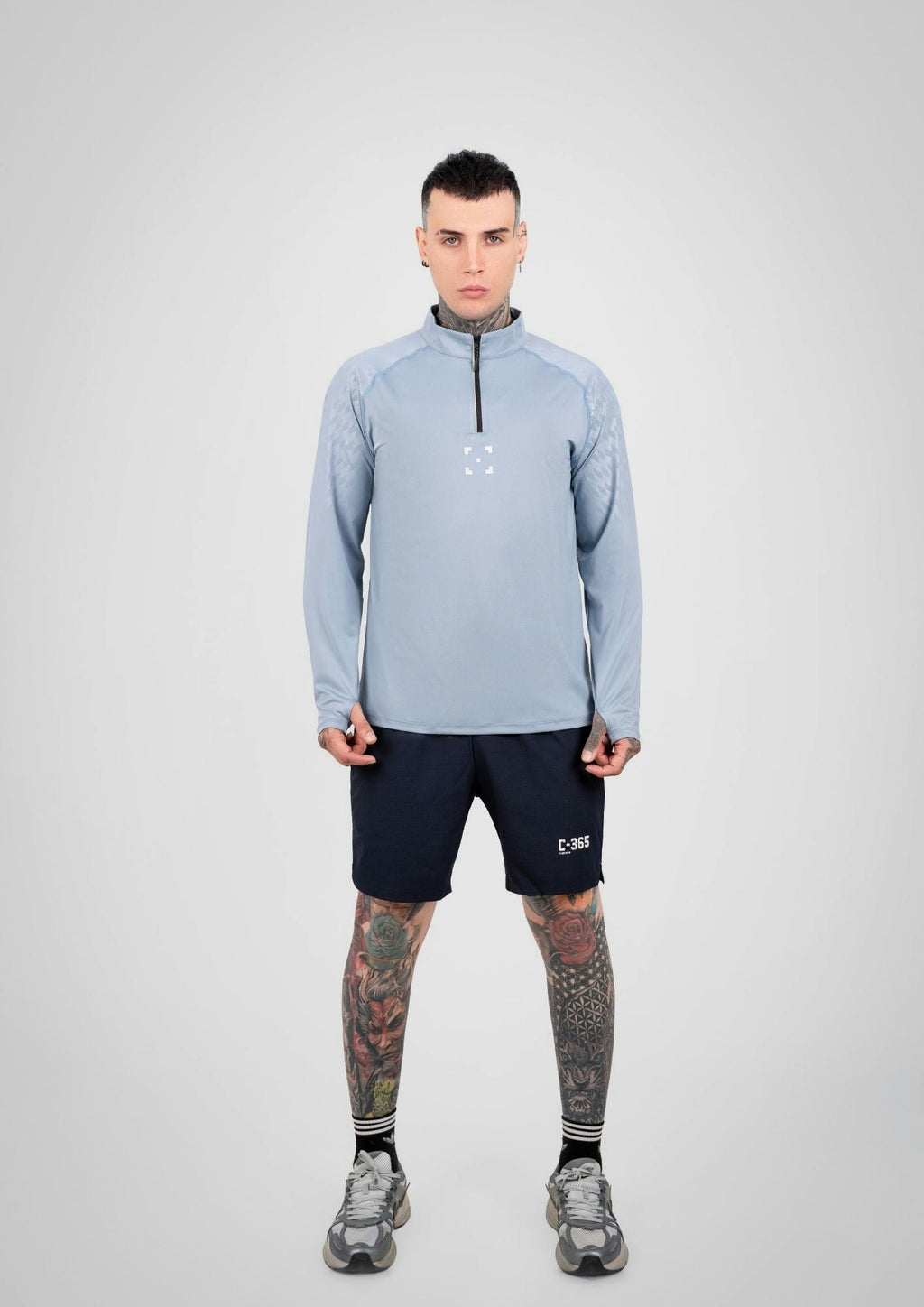 C-365 Elevate Zip Long Sleeve (Model 823303) - Haze Blue