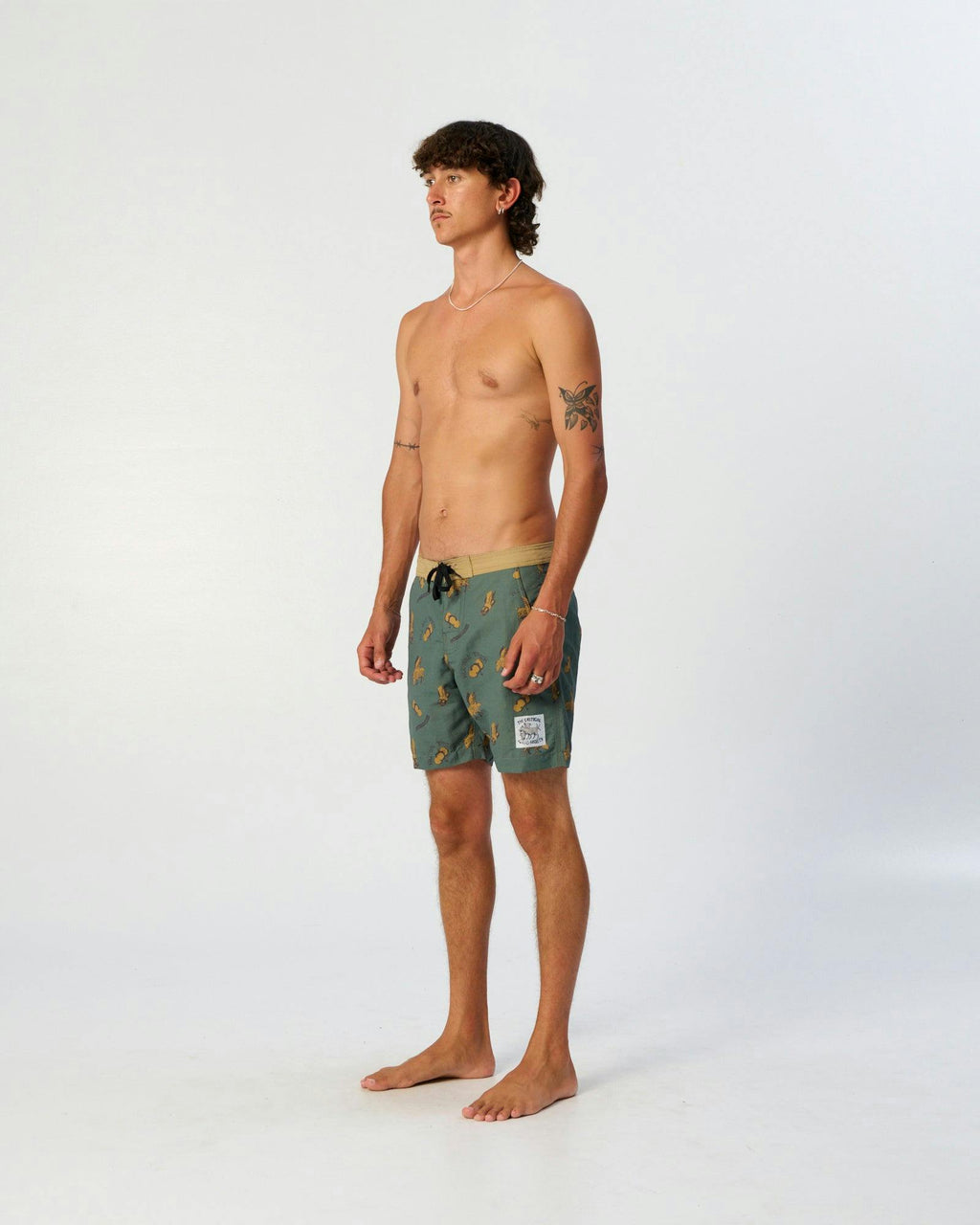 Peace Thong 17" Boardshort - Green