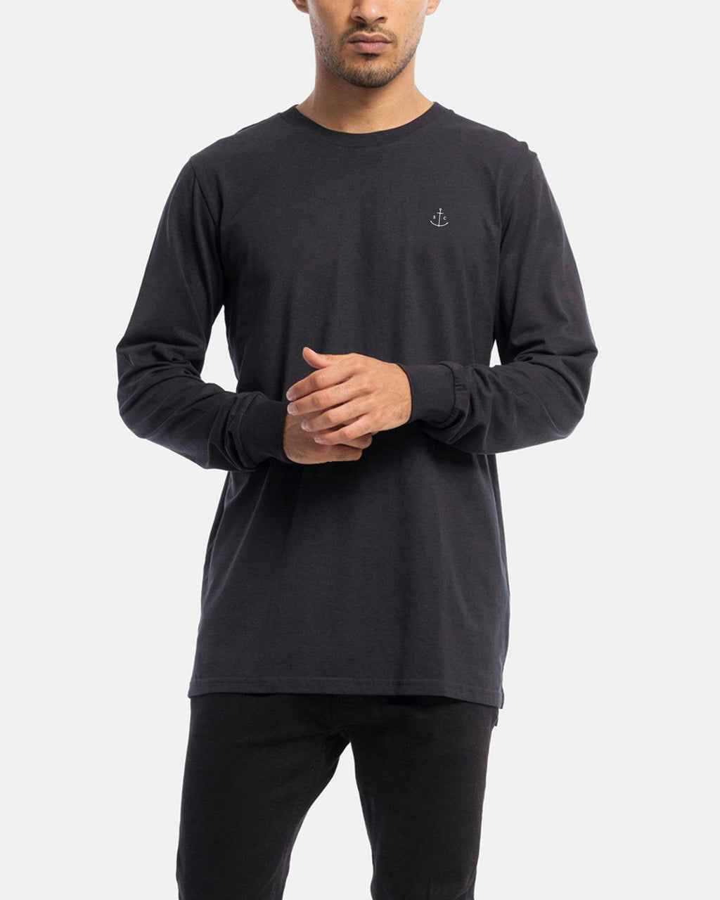 Stock & Co Anchor Embroidery Long Sleeve Tee