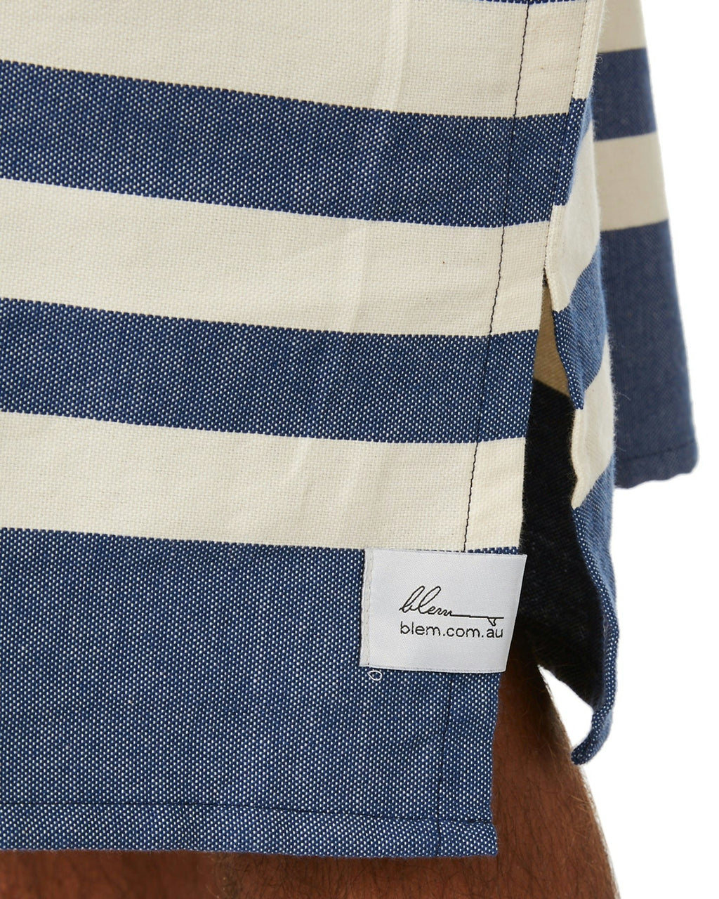 Ocean Blue Stripe Large Poncho