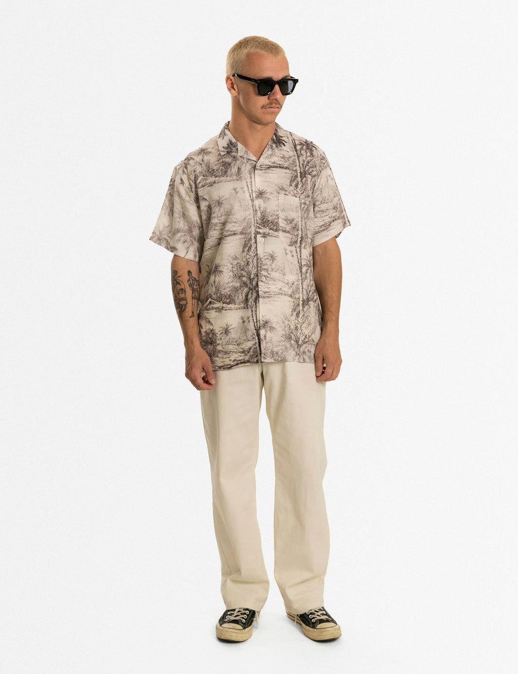 Tropical Camo Buttonup