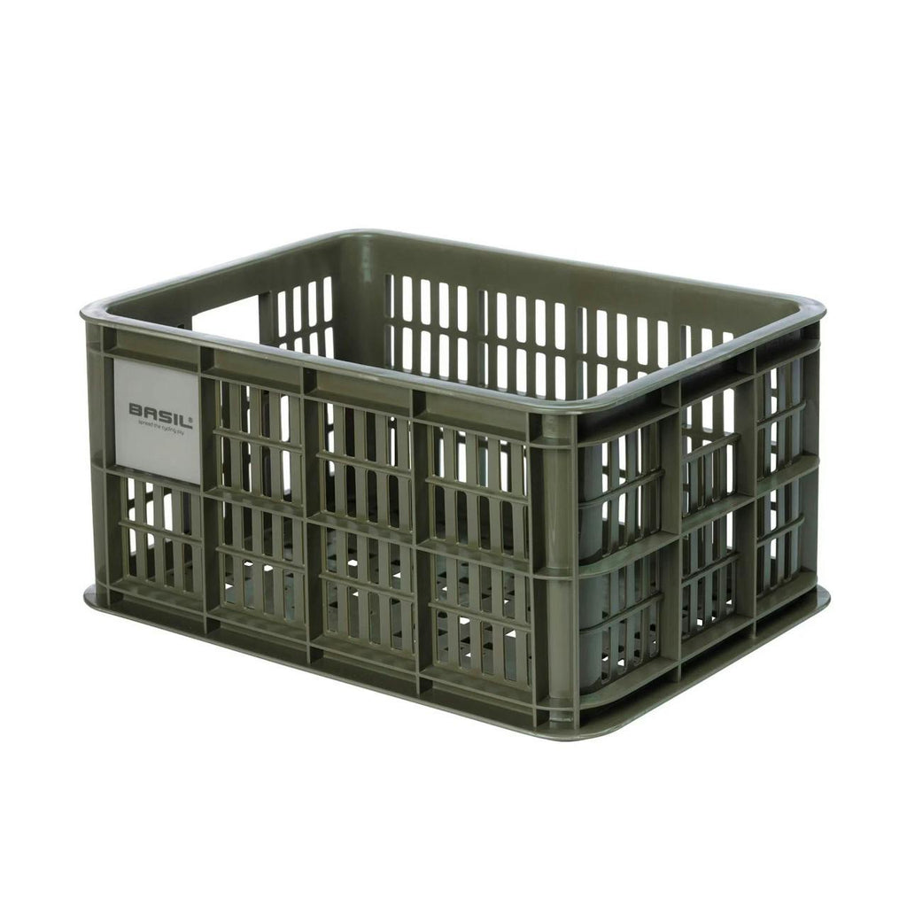 Bicycle Crate Medium 29.5L Moss Green