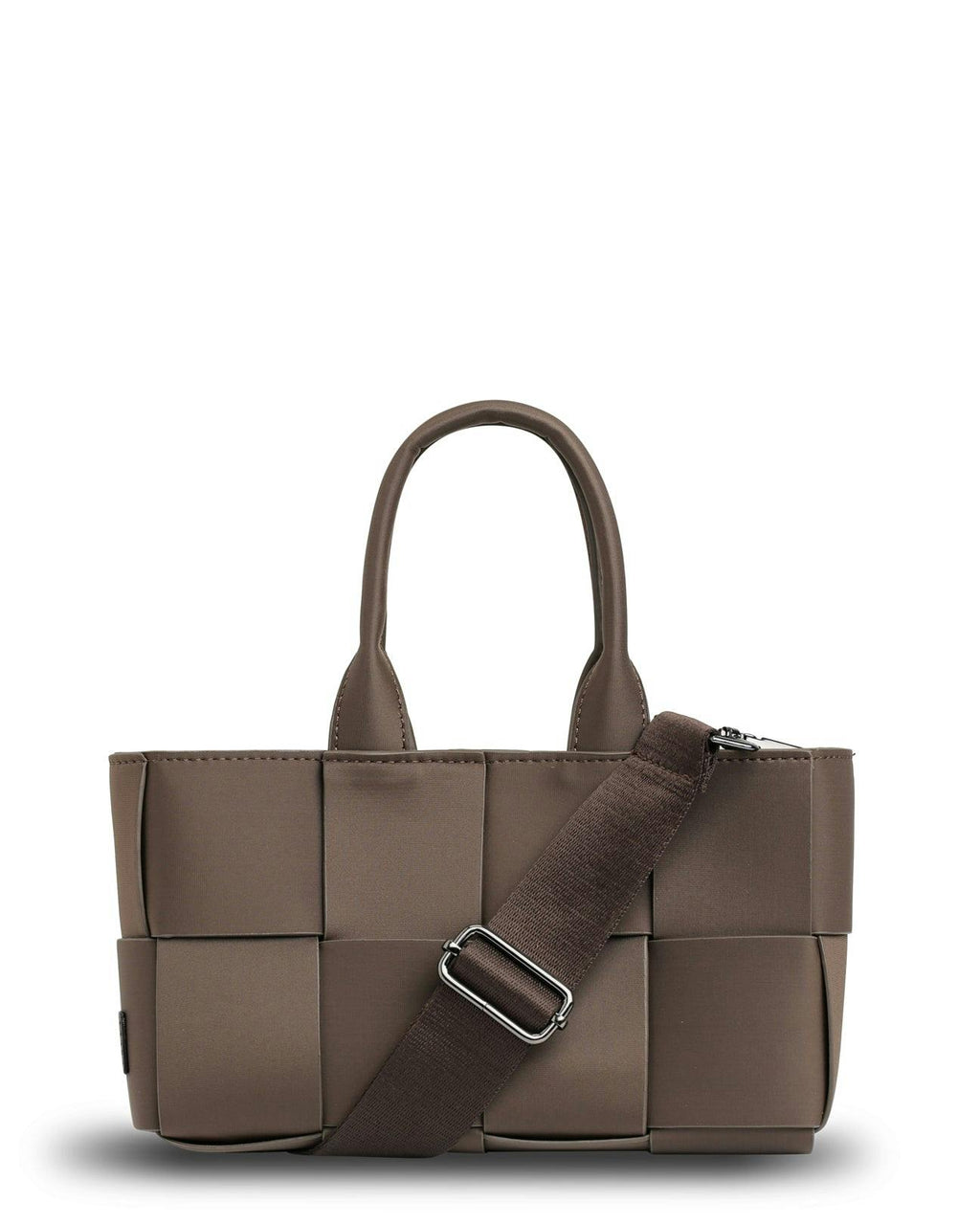 Prene | The Martini Bag (COCOA) Woven Neoprene Mini Tote/Crossbody Bag