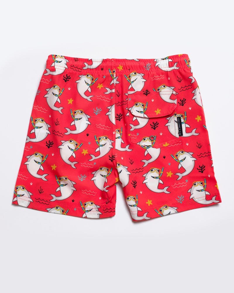 Scuba Shark Swim Short - Youth
