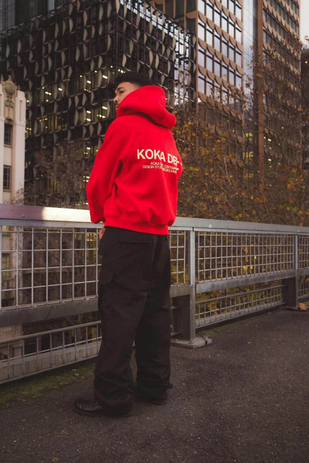 Core Zip Up Hoodie - Tonal Red