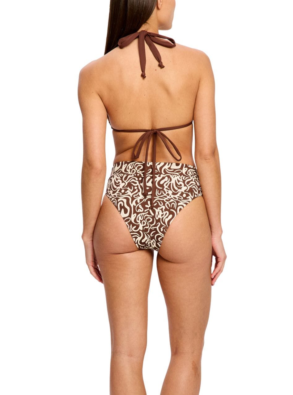 Swimwear Hi-Leg Period Brief Light Absorbency Sea Swirl Sea Swirl