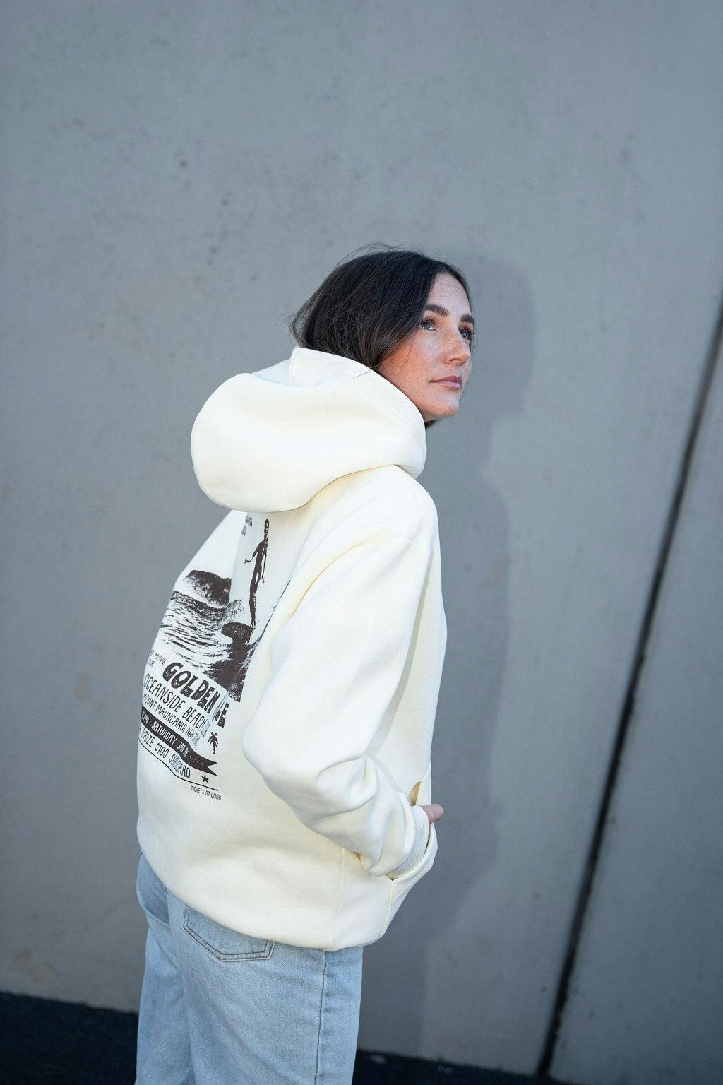 The Golden Mile Hoodie - Natural