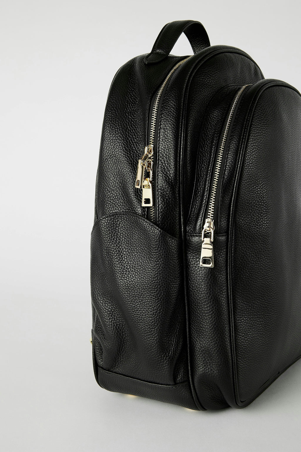 Leather Backpack | Black Gold