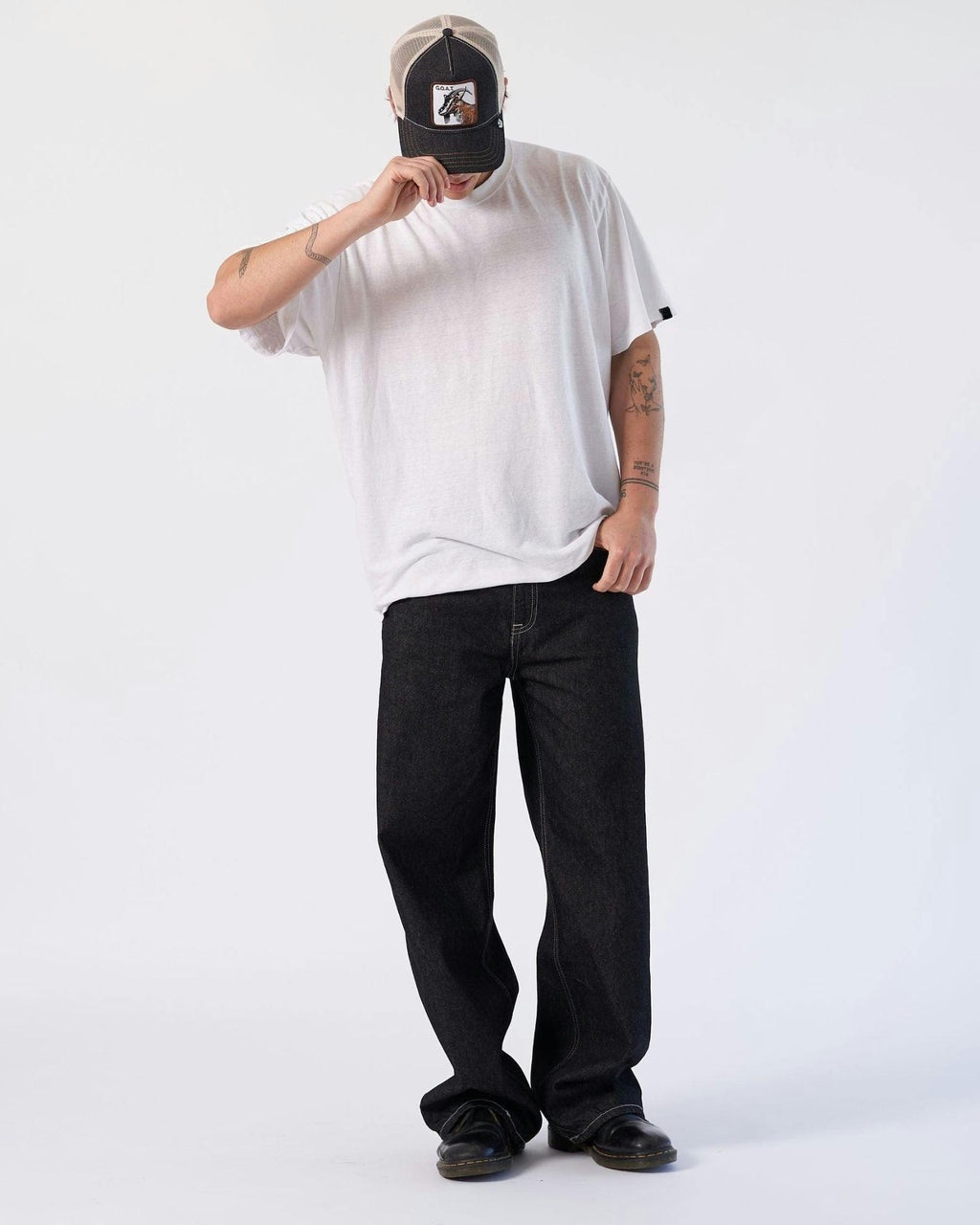 Cormac Baggy Jeans - Black Rinse Contrast