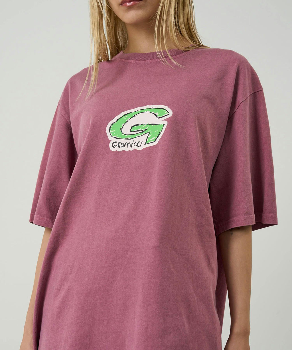 Gramicci G Scribble Tee in Red Pigment