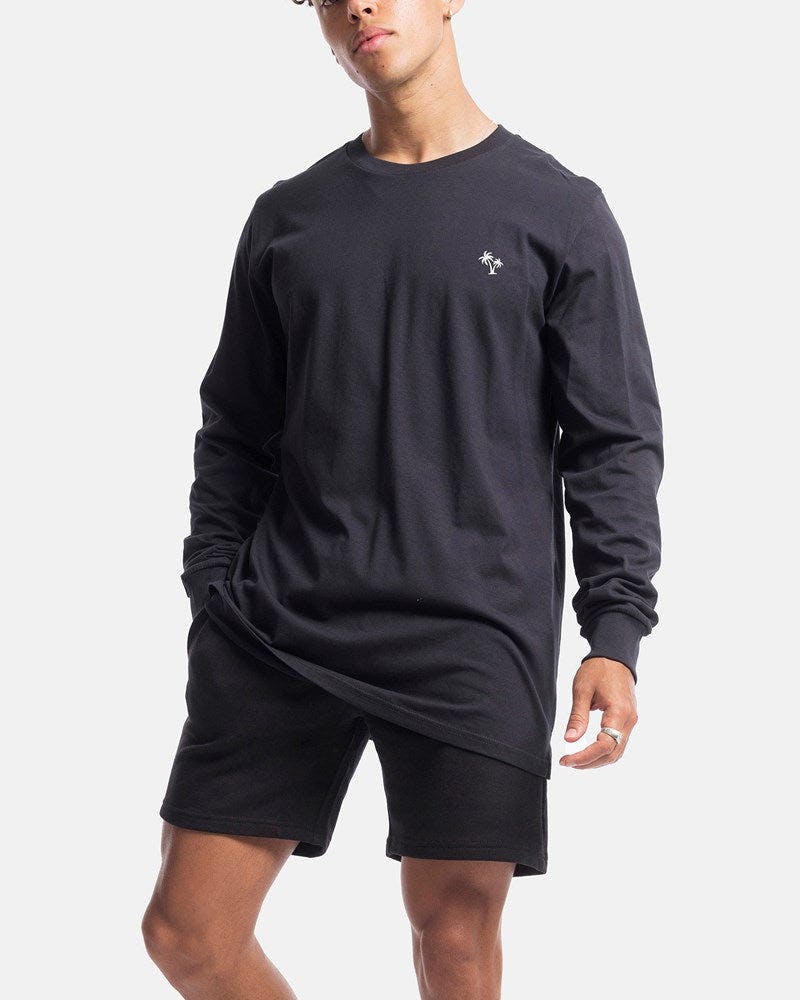 Palm Embroidery Long Sleeve Tee