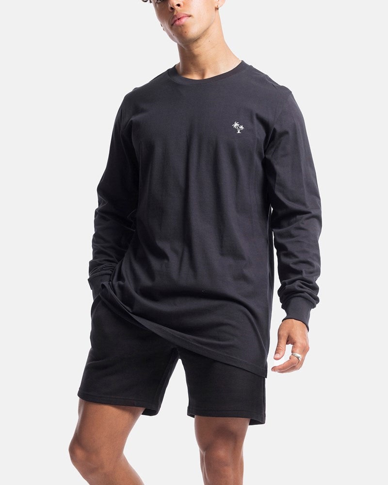 Palm Embroidery Long Sleeve Tee