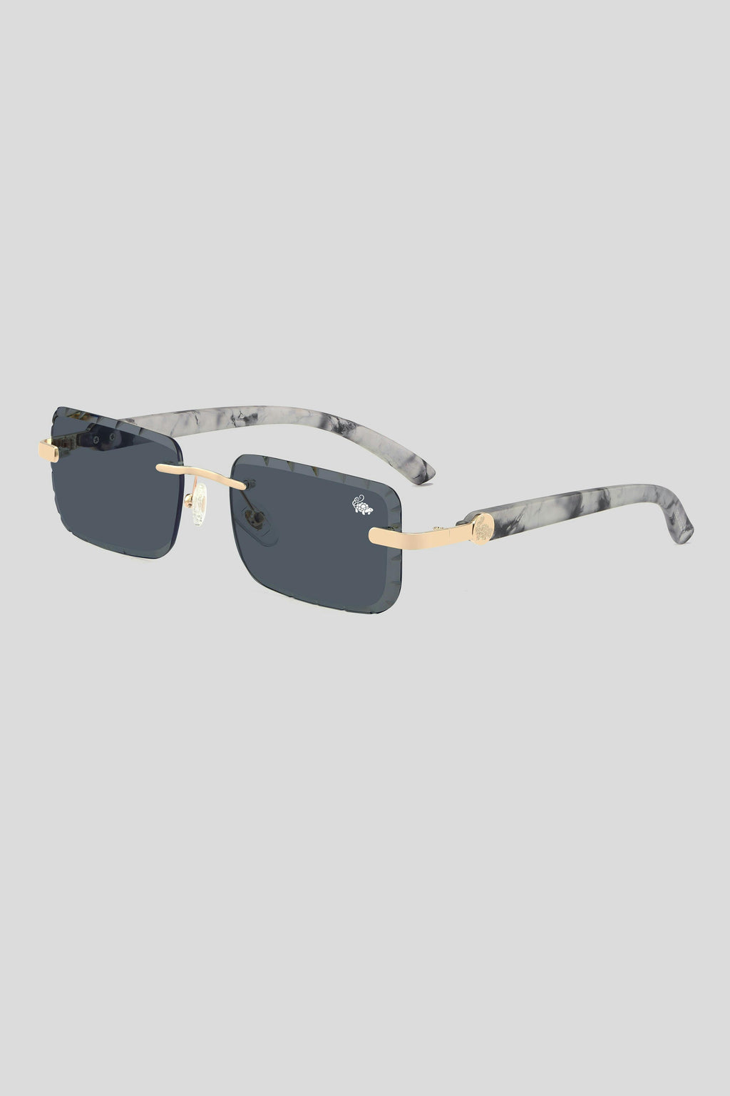 Diamond Cut Hampton White Marble | Black